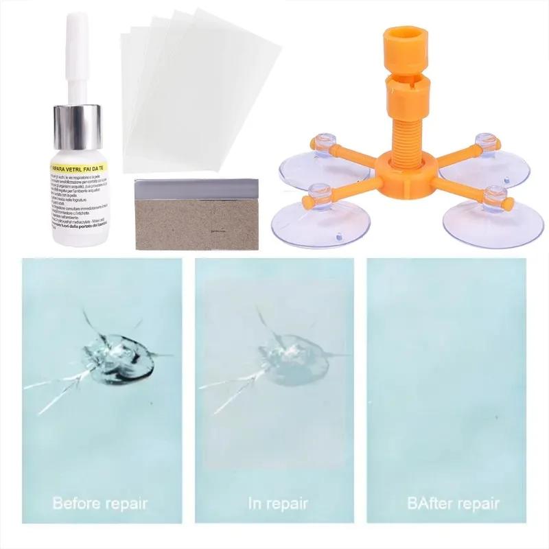 Windshield Repair Kit Car Cracked Glass Repairing Tools Household DIY Window Glass Nano Scratch Crack Repair Resin Glue