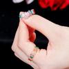 J0107 Rainbow Series Colorful Ladder Square Zir*****Pen Ring