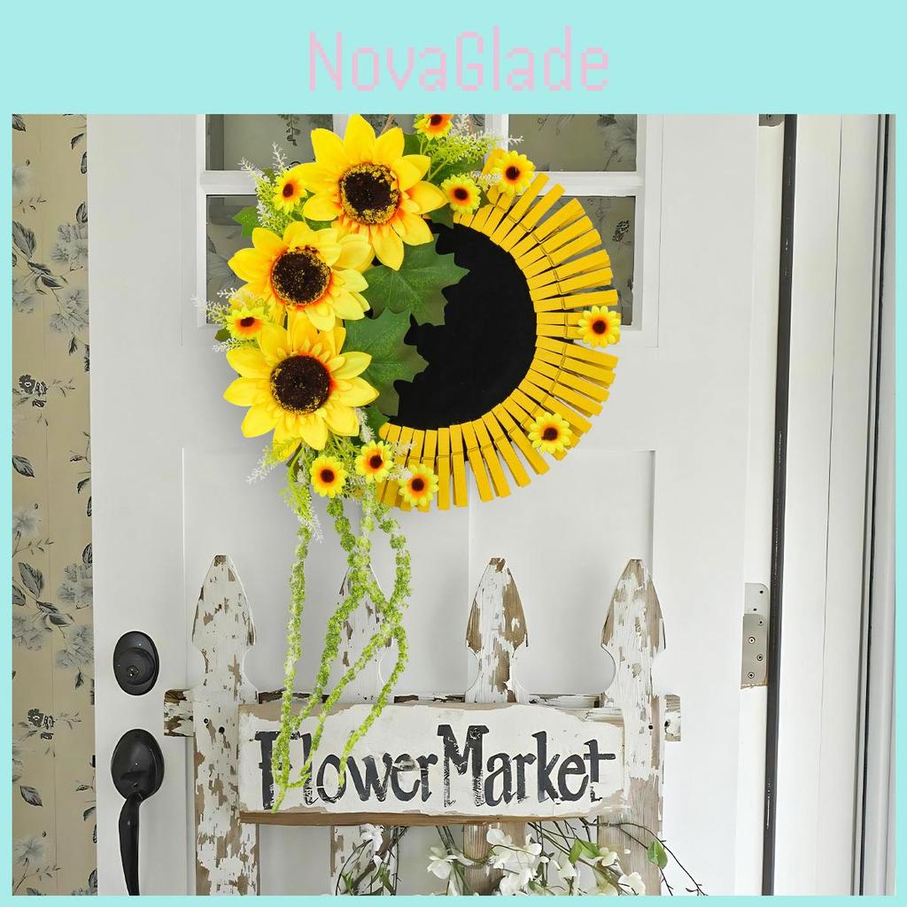 Sonnenblumen-Wandbehang mit Clip für Gartendekoration und saisonale Veranstaltungen