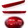 LED Red Lens Tail Brake Rear Fog Lamps Bumper Reflector Lights For 2015 2016 2017 2018 2019 Dodge Challenger