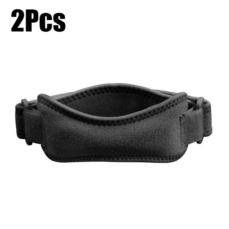 1/2Pcs Unisex Silicone Gel Knee Pad Protector Adjustable Strap for Running Cycling Sports Patella Support Pain Relief Stabilizer