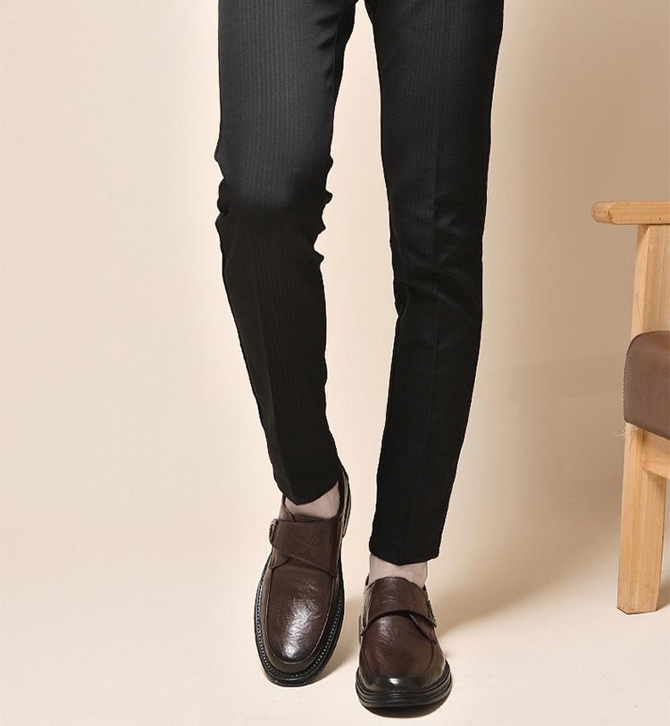 Men's Leather Slip-on Formal & Casual Shoes - Cowhide Wedding & Dad Shoes