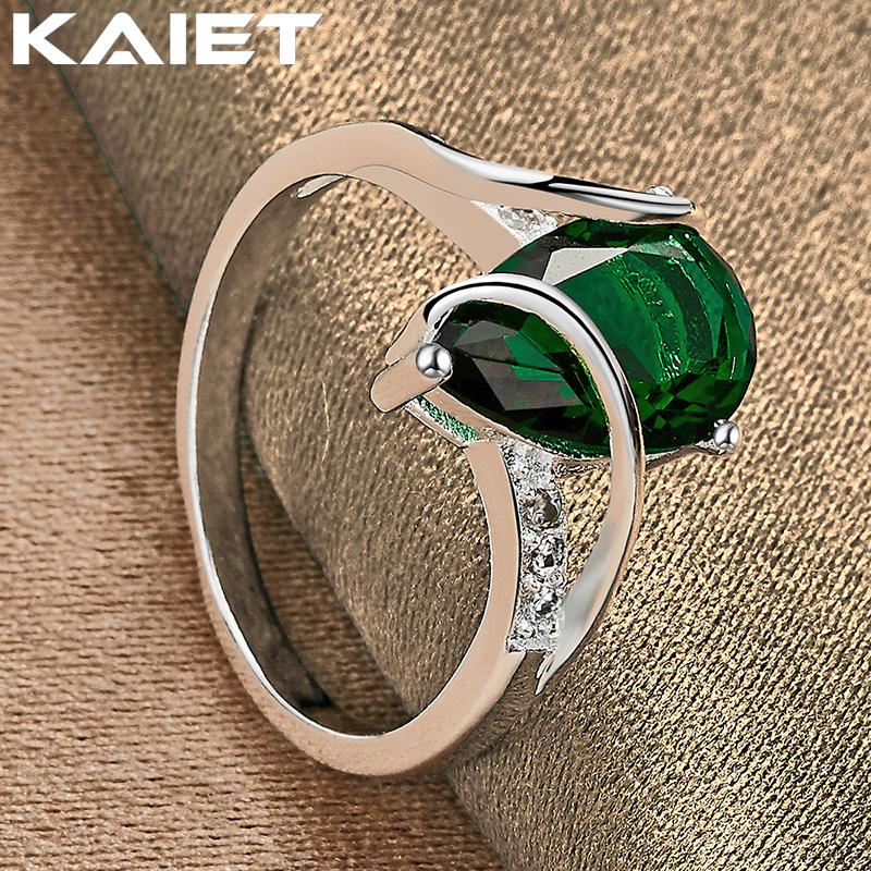 925 Silber Wassertropfen Kristall 7-10 Ring Anhänger Zubehör Für Damen Schmuck