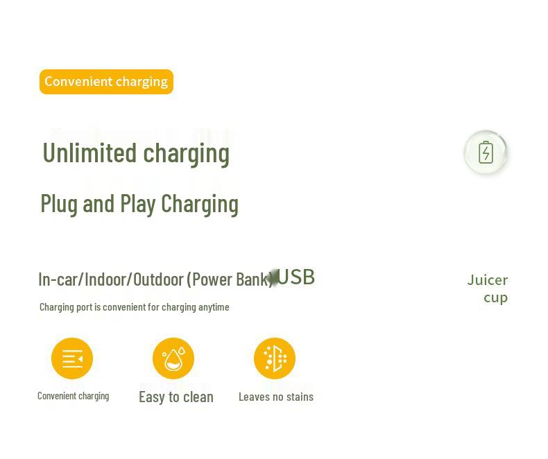 Portable Digital Fruit Juicer Cup - Multifunctional, Small, and Electric