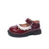 2025 Spring/Autumn British Style Girls' Princess Leather Shoes - Soft Sole Casual Footwear