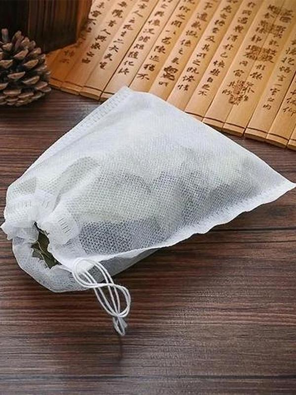 100PC Tea Bags For Loose Tea Non-woven Tea Filter Bags Natural Unbleached Bags For Cold Brew Coffee Non-woven Tea Filter Bags