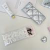 Bow shaped glasses storage bag, s' portable soft bag, Portable heart-shaped storage bag