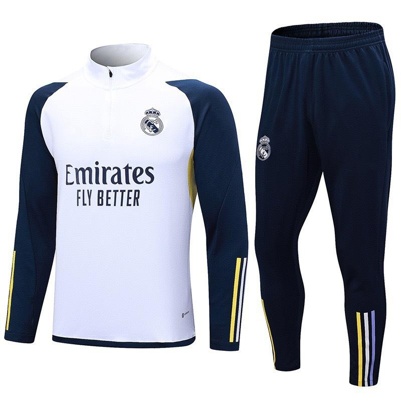 Autumn And Winter Real Madrid Barcelona Arsenal Training Suit Long Sleeve Half Zipper Football Suit Sportswear Adult Suit