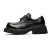 Original Design 2025 Spring New Street Style Black Leather Height Increasing Shoes For Men's Women Hombre Teenagers Daily Dress