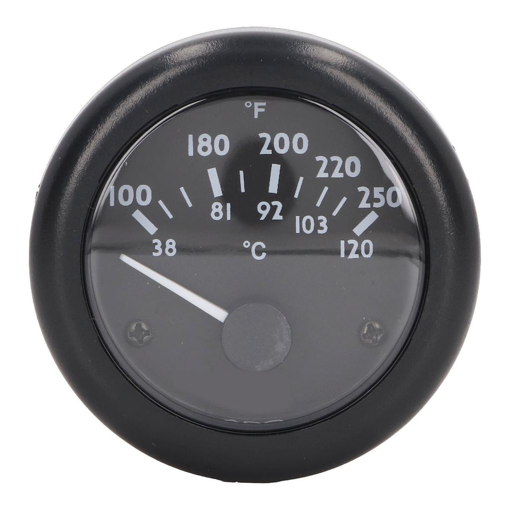 Engine Water Temperature Gauge 2in Wide Range High Accuracy Front Waterproof Diesel Generator Water Temp Meter 24V