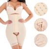 Women Buttoned One Piece Body Shaper Tummy Control Waist Cincher Hip Lifter Shapewear