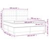 Vidaxl Continental Bed With Mattress, Black, Fabric 160X200 Cm