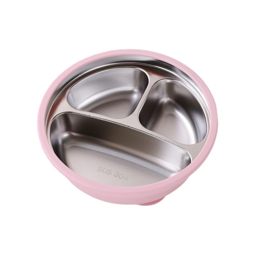 

Силиконовая присоска Детская присоска Обеденная тарелка Детские миски для кормления Посуда для обучения малышей розовый