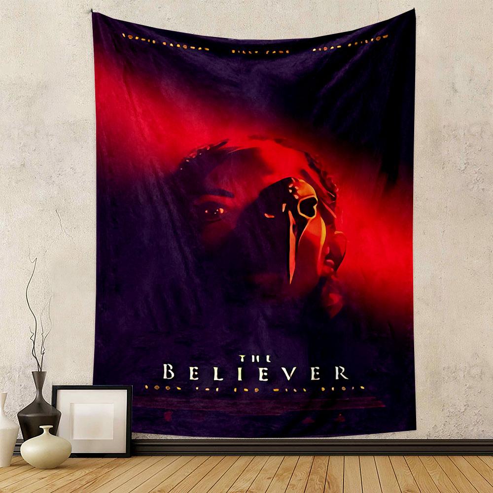 The Believer Movie Poster Tapestry Wall Hanging, Ryan Gosling Indie Film Art, Cinematic Wall Decor for Bedroom Living Room Dorm