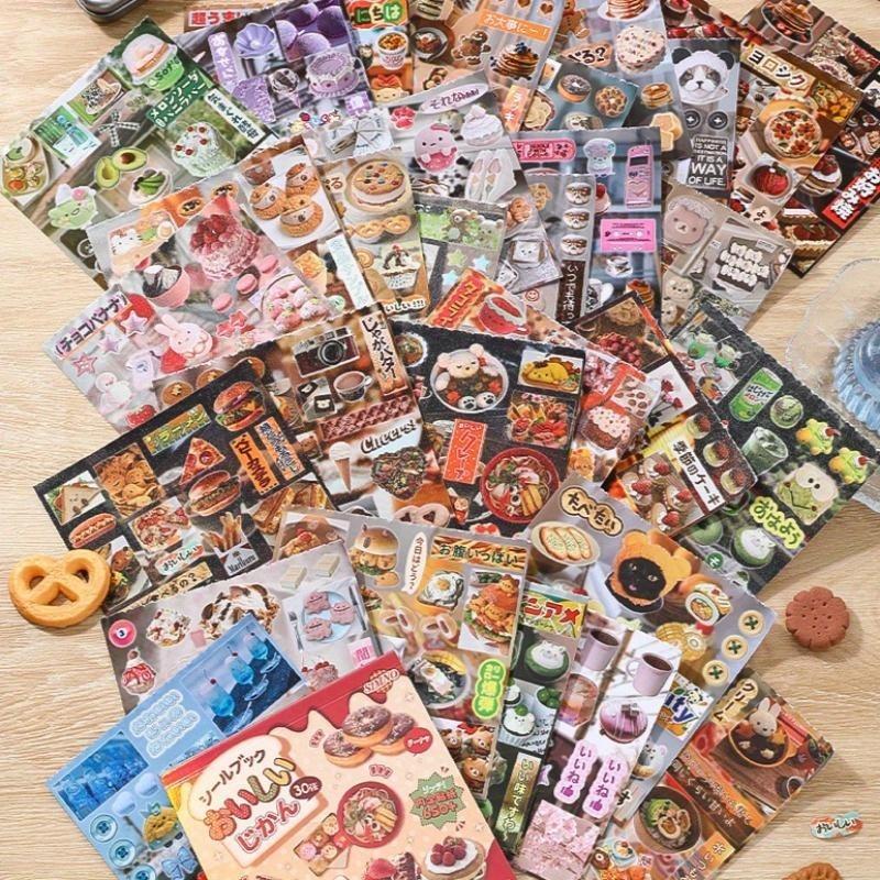 Japanese Cuisine Themed Baking Dessert Stickers Scrapbook Notebooks Phone Cases Diaries Decorative Stationery Stickers
