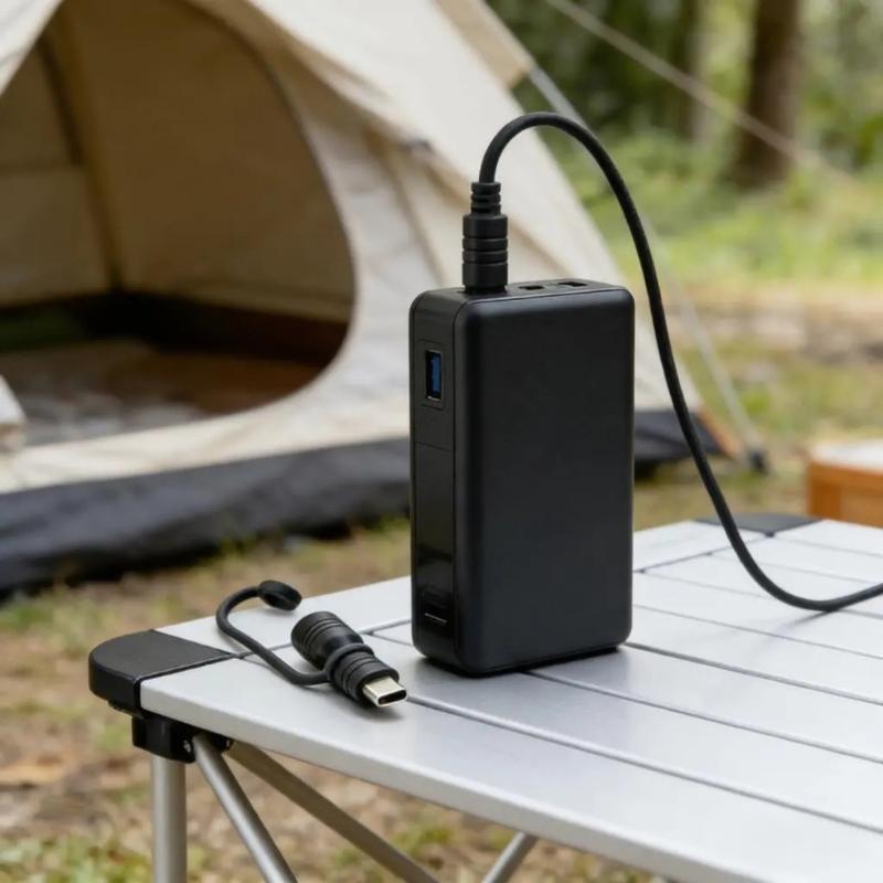 Leistungsstarker 100W Typ-C-Konverter-Adapter Mit DC8020 Buchsenanschluss Kompatibilität Mit Outdoor-Geräten