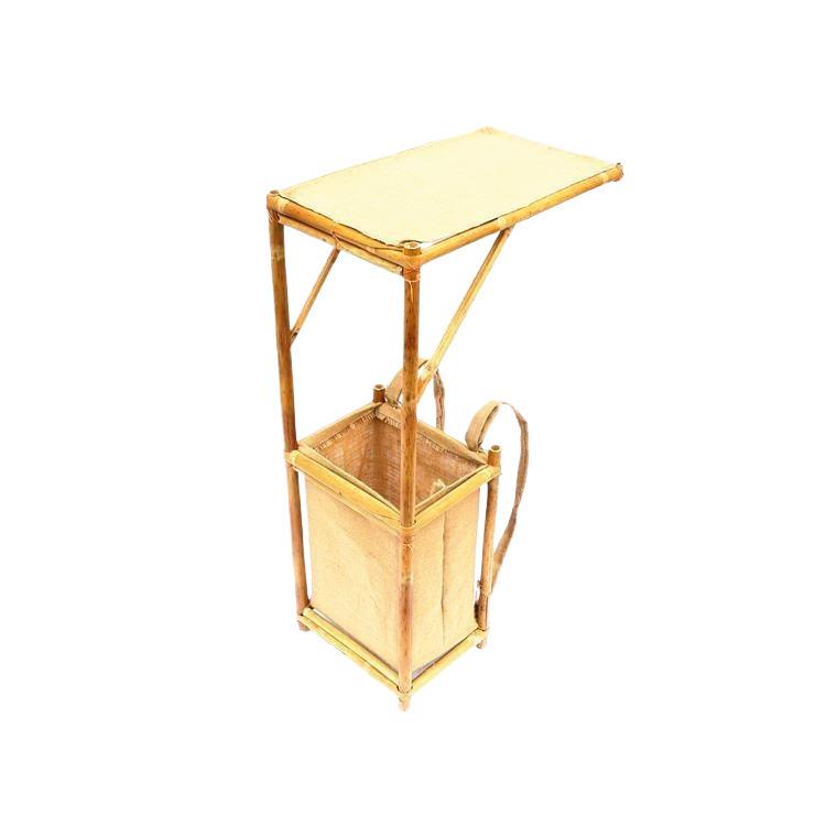 Bamboo Scholar Backpack: Ancient Costume Prop & Book Box Child Scholar Prop (Height 68 cm)