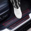4 Pezzi Soglie Porta in Gomma - Tappetini per Pavimento Auto e SUV Durevoli, Resistenti ai Graffi e alla Polvere, Universali Antigraffio e Graffi, Protezione Interna