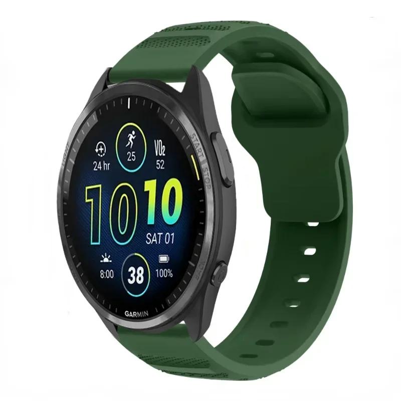 Силиконовый ремешок 20/22 мм для Garmin Active 5/Vivoactive 5/Venu 3 Дышащий браслет для Garmin Forerunner 965 265 165 55 955 Ремень