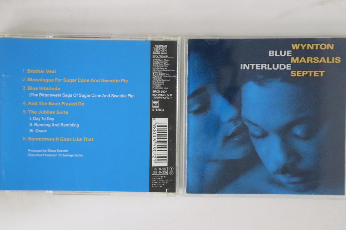 

CD WYNTON MARSALIS SEPTET - Blue Interlude SRCS5907 SONY 1992 Japan Jazz Used