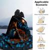 1pc Fox Printing Lightweight Flannel Blanket, Comfortable and Warm Blanket, for Camping Sofa Bed and Couch Office, Suitable for Gift Blankets