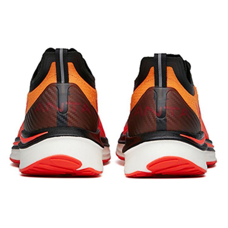 Anta Running Series Wormhole Technology Sports Shock Absorption Non-Slip Wear-Resistant Low-Top Running Shoes Men Sneaker Red Yellow Black 112145566-1