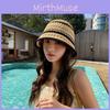 Hollow Fashionable Knitted Fisherman Hat With Color Splicing Design Daily For