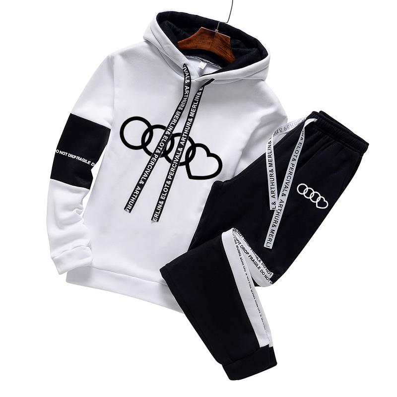 2024 Spring Tracksuit Men Hoodie Sweatshirt Fitness Gym Clothing Men Running Set Sportswear Jogger Men'S Sportswear Sports Suit