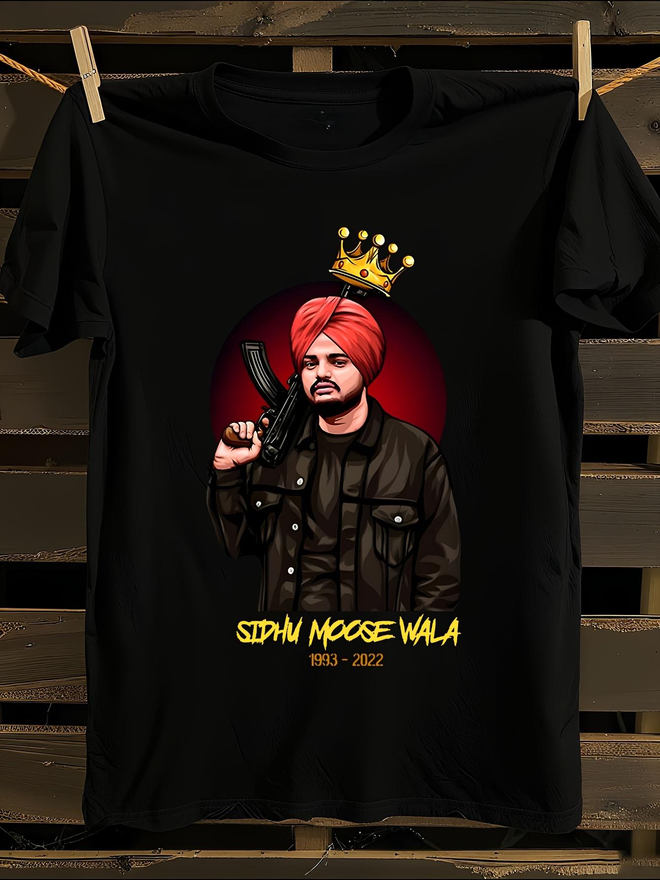 s and  s Sidhu Moose Wala Tribute T-shirt XXL