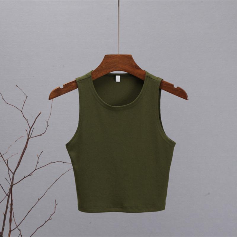 Hirsionsan Summer Solid Short O Neck Knitted Tank Women Casual Skinny Camis Vest Female Sleeveless Shoulderoff Sexy Tops