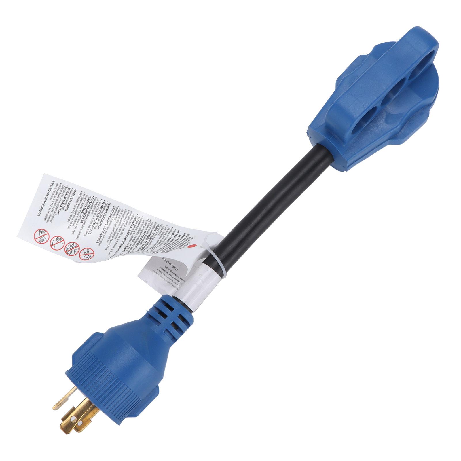 

Переходной кабель для адаптера питания RV 30A на 50A 4-жильный 125В 10/3 AWG для зарядки транспортных средств Синий