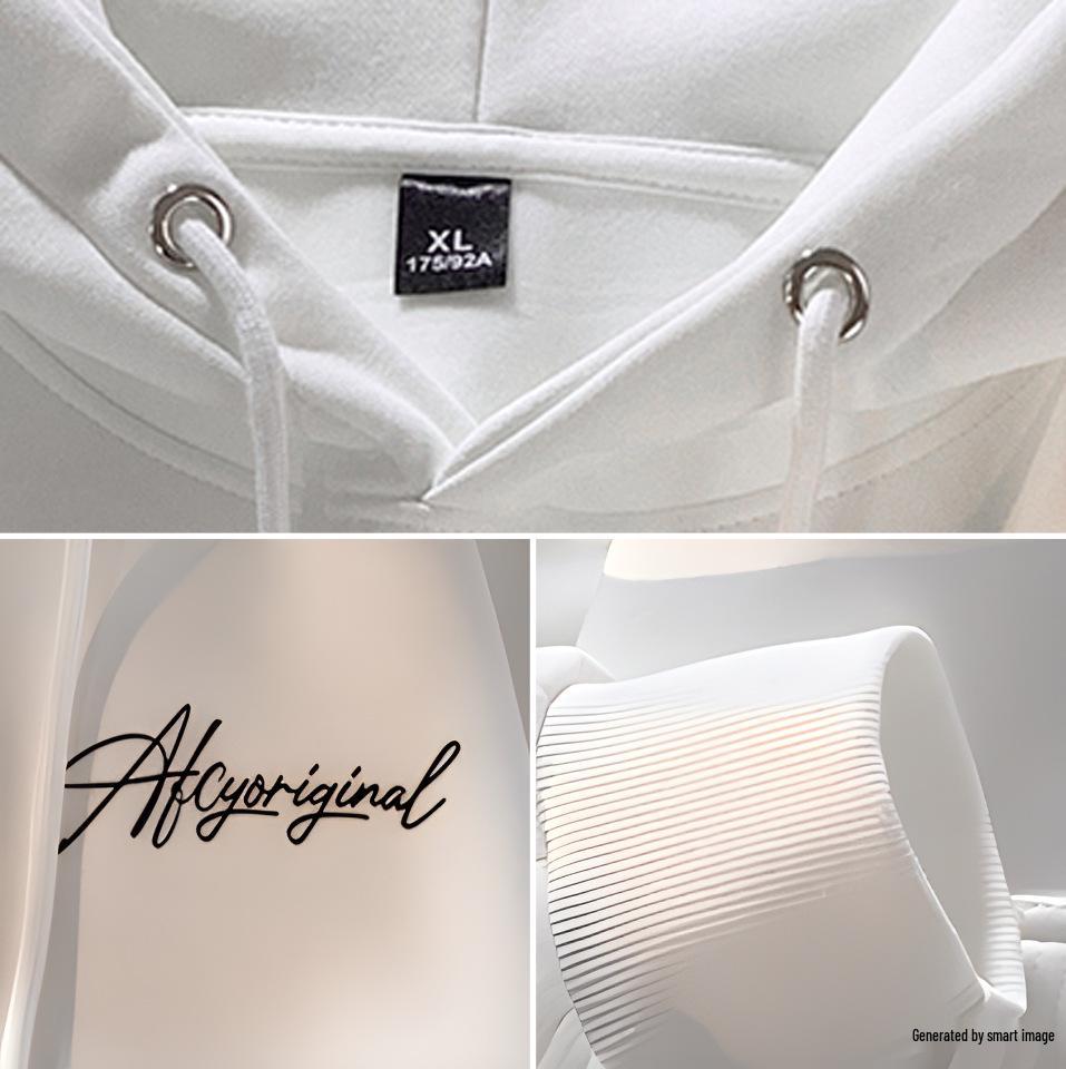 Men's Heavyweight American Trend Letter Hoodie - New Autumn/Winter Velvet-Thickened Student Outerwear