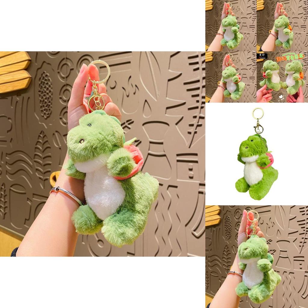 Rozkošná plyšová klíčenka s dinosaurem, roztomilý kreslený přívěsek na batoh, perfektní dárek