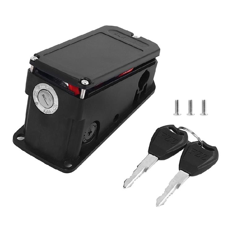 Electric Bike Battery Case Lock with Key Bike Battery Lock Connection Board Cover Charging Port Part Easy To Install