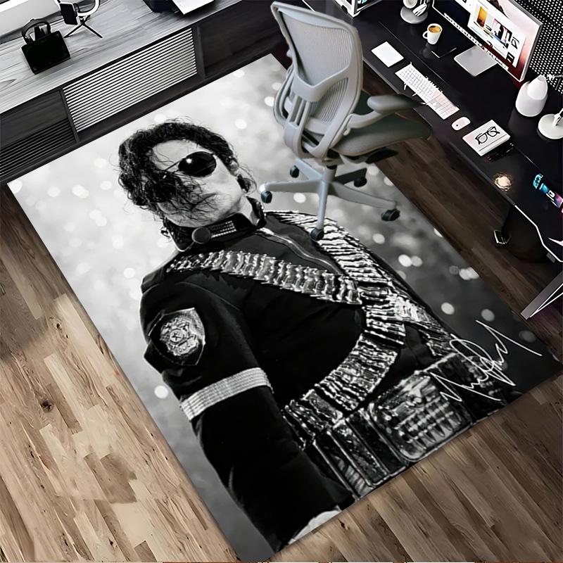 Michael Jackson Living Room Nonslip Area Rug Soft Carpet For Bedroom Gameoom Playroom Sofa Office Home Decor Doormat