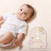 1 Set Baby Maandelijkse Mijlpalen Kaart Fijn Vakmanschap Record Baby Groei Houten Mijlpaalkaarten voor Pasgeborene