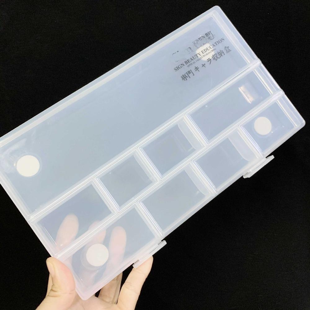 

Plastic Makeup Artist Storage Box Thickened Slot Organizer Storage for Comb Clip Rubber Band
