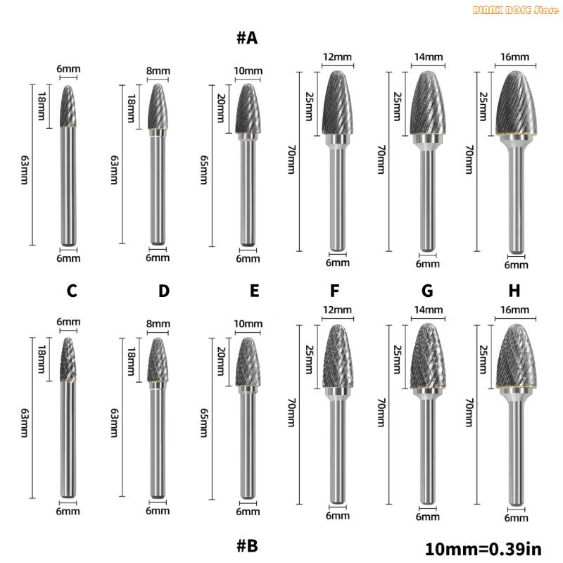 K1AE MultiPurpose Type Carbides Rotary File Effective Chip Discharge Systems Suitable For Diverse Materials Applications