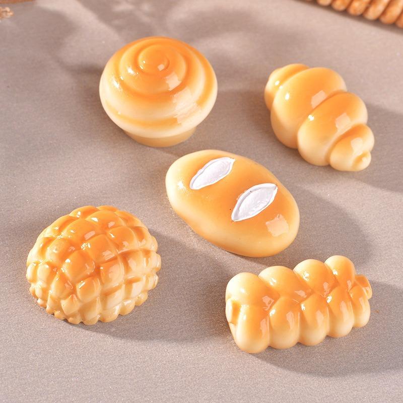 Simulated Food Play Bread Series Diy Cream Style Creative Matching Materials Resin Accessories Micro Landscape Small Ornaments