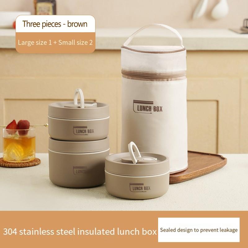 Stainless Steel Lunch Box for Office Workers and Students Multi-Layer Sealed Rice Container Microwave Safe Meal Prep Bento