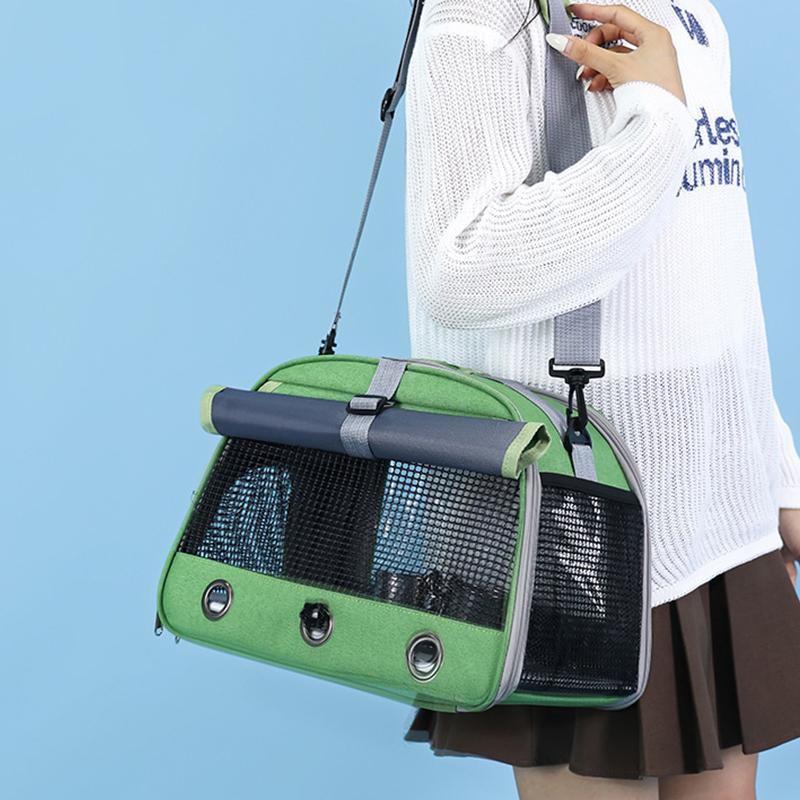 Sac de Transport pour Oiseaux d'Animaux de Compagnie Extérieur Portable Une Épaule Respirant Cage à Oiseaux Plateforme Perchoir Cage à Perroquet Fournitures pour Oiseaux Pour Perruche