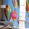Hot Air Balloon Sky Tulle Curtains for Bedroom Hall Living Room Decor Chiffon Curtain for Balcony Kitchen Home Drapes