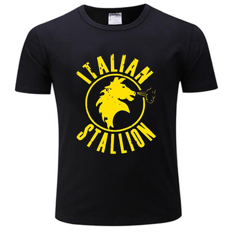 Italian Stallion Licensed mens cotton tshirt fashion tee-shirt male summer tops Summer t-shirt men drop shipping