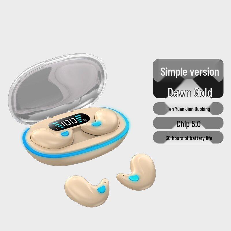 Bluetooth In-Ear Sleep Earphones: Ultra-Thin, Bone Conduction, Long Battery Life, Comfortable for Extended Wear.