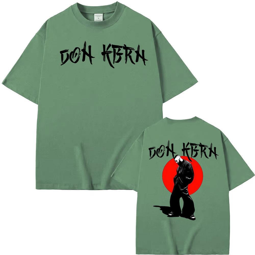 Eladio Carrion Don Kbrn Album 2025 Tour Double Sided Print T Shirts Men Women Gothic Clothes Hip Hop T-shirt 100% Cotton T Shirt