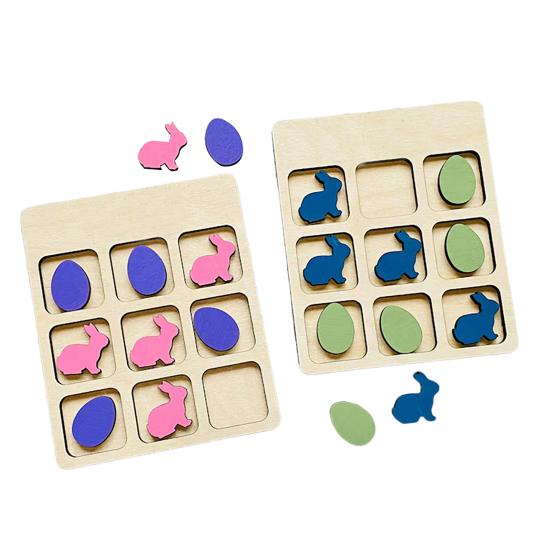 

Настольная игра на пасхальную тему. Деревянная игровая доска с пасхальным кроликом. Праздничная настольная игра для детей и взрослых. Семейные игры. Ночь. B