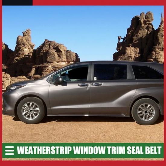 Pack of 1 For Toyota Sienna 2011- Front Left Door Window Belt Weatherstrip