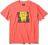 SPALDING SpongeBob SquarePants Checkered Flag Coral T-Shirt, Size L, SMT25046S