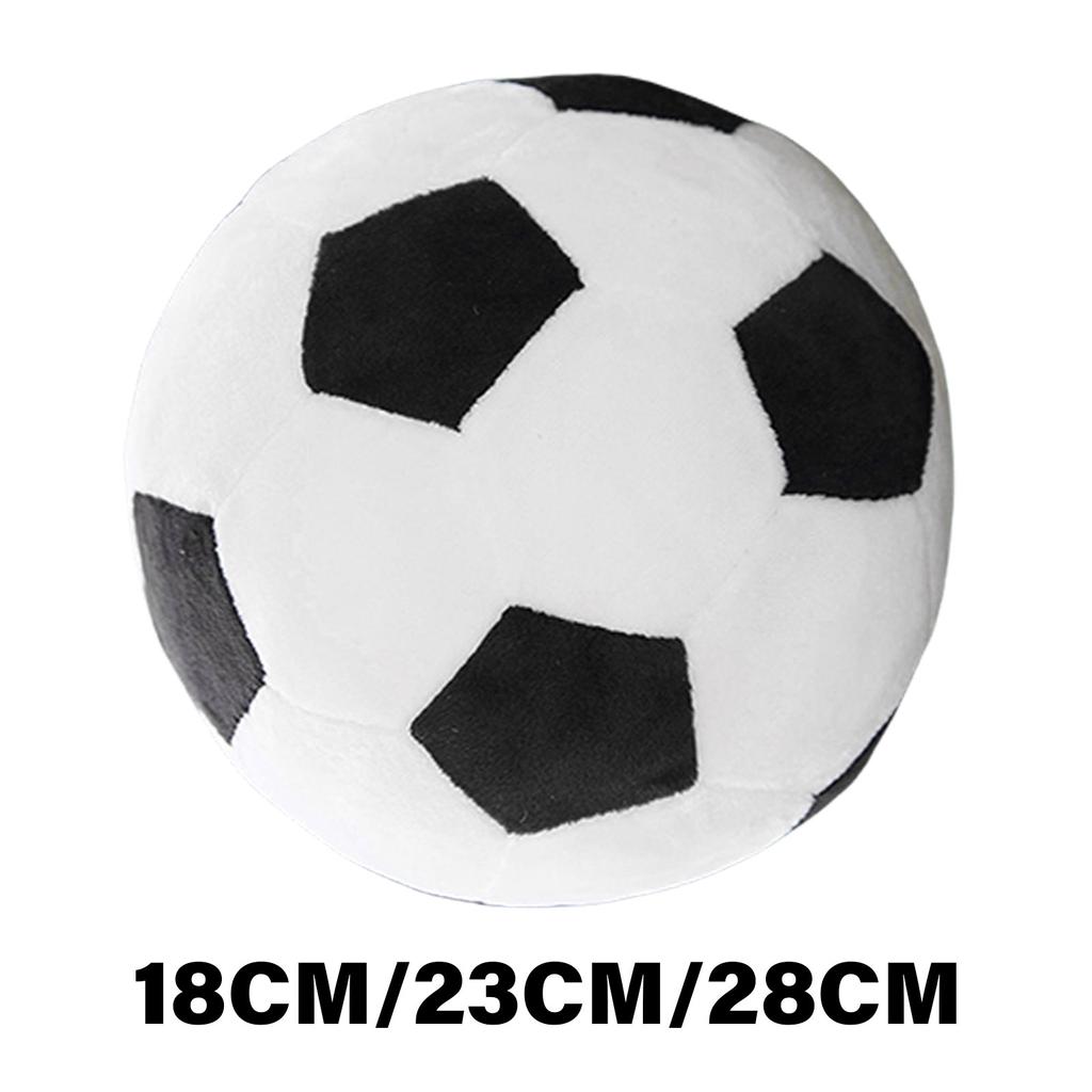 Football Shape Stuffed Pillow Soccer Ball Throw Pillow Washable for Bedroom and Sofa Decoration