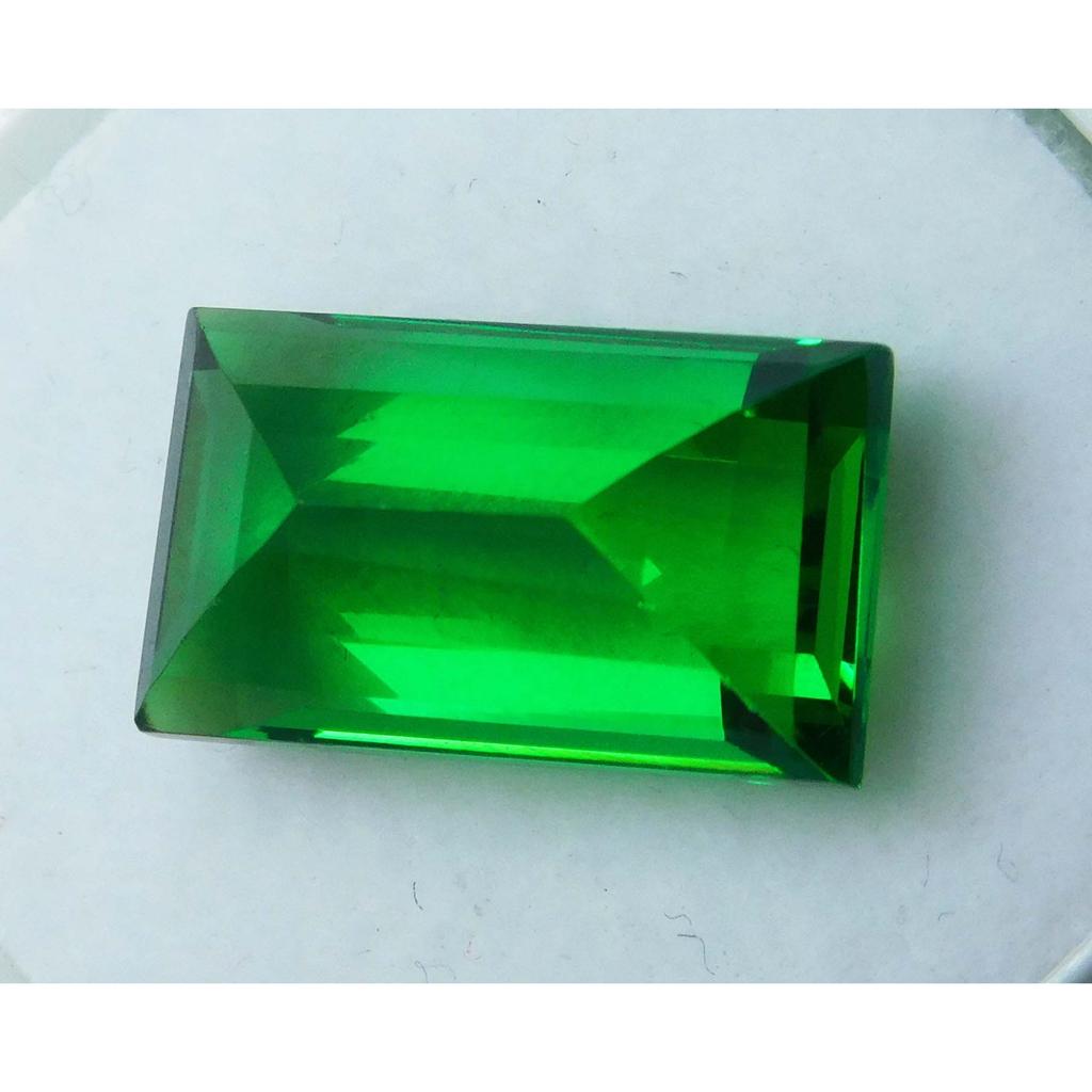 Natural Green Tourmaline Loose Gemstone Baguette Shape 10 Ct Certifeid October Birthday Birthstone